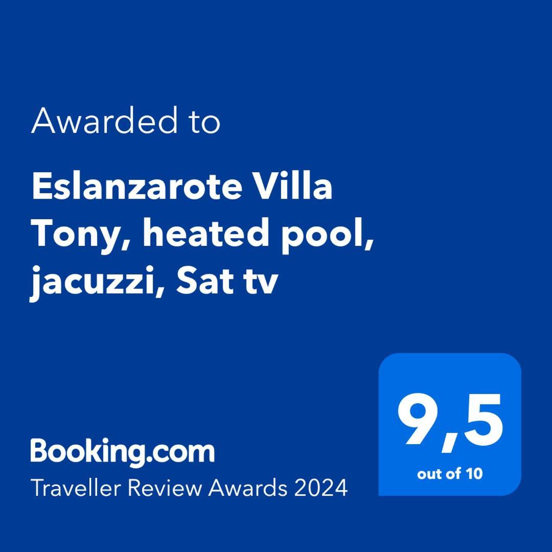 Eslanzarote Eco Villa Tony, Heated Pool, Jacuzzi, Sat Tv, Super Wifi La Costa Dış mekan fotoğraf